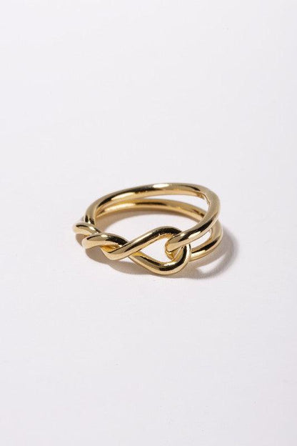 Twisted ring   gold - York & Dante LLC